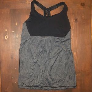 lululemon athletica built-in bra tank top